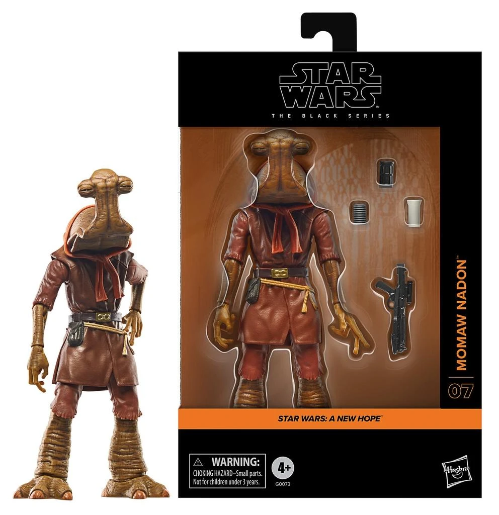 undefined Hasbro Star Wars The Black Series Momaw Nadon, Star Wars: A New Hope Deluxe Action Figure (6”) 1