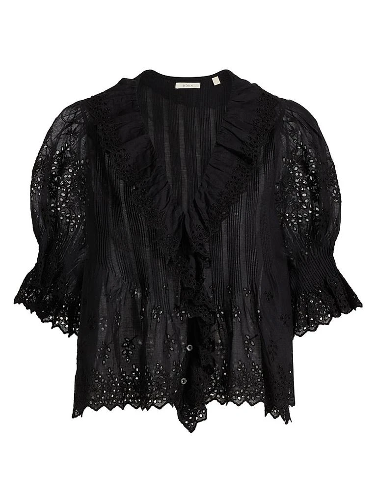 DÔEN Henri Voile Eyelet Top 1