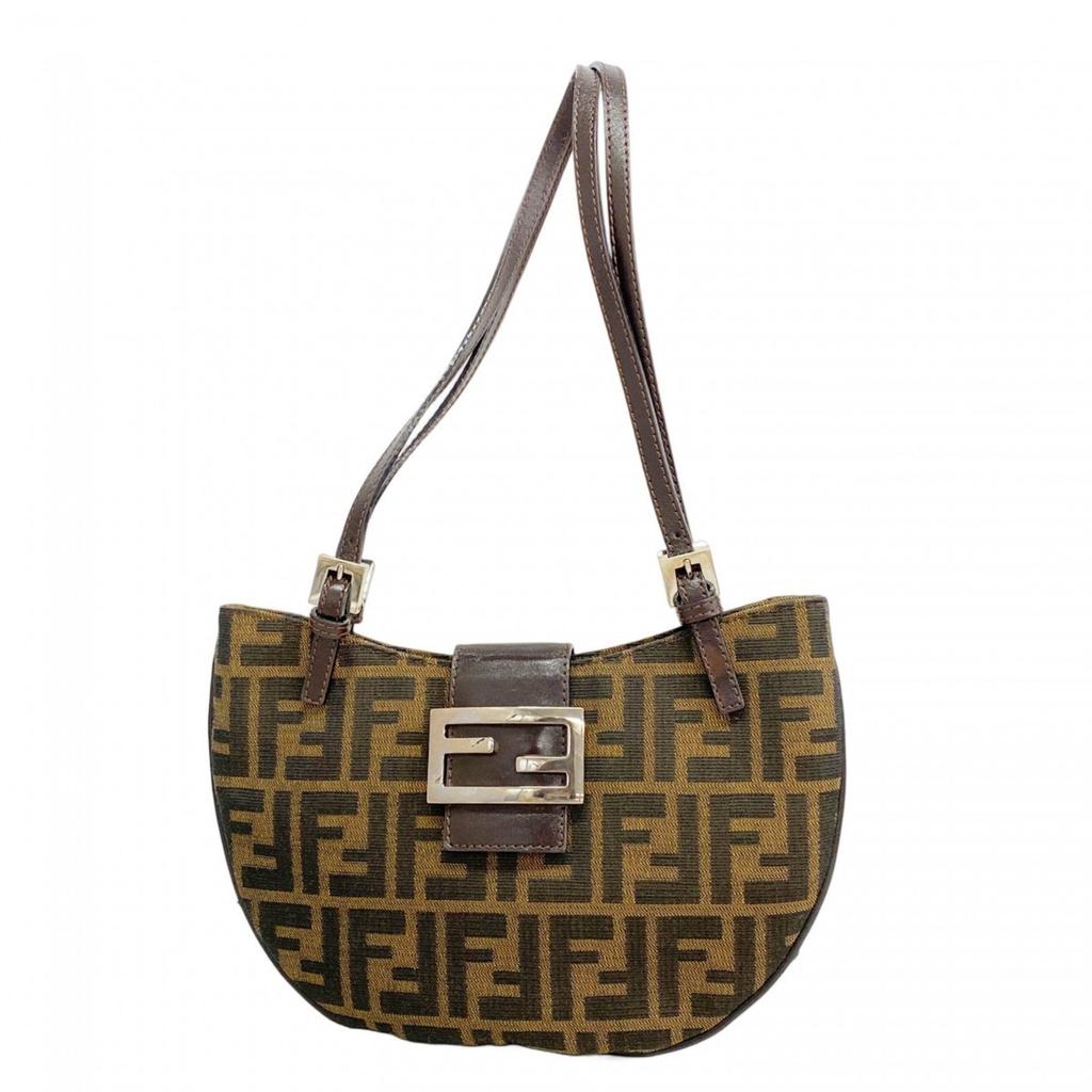 Fendi Nylon Canvas Shoulder Bag (Pre-Owned)