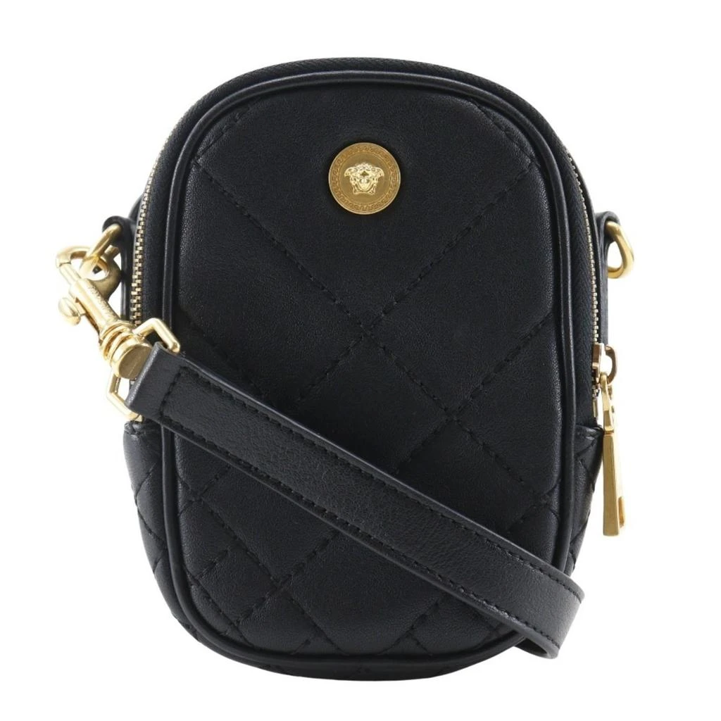 Versace Leather Pouch Shoulder Bag (Pre-Owned)