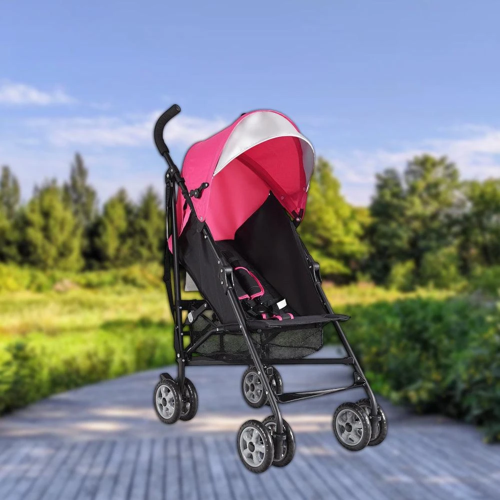 Hivvago Compact Portable Umbrella Stroller for Babies and Toddlers Lightweight Travel Pram