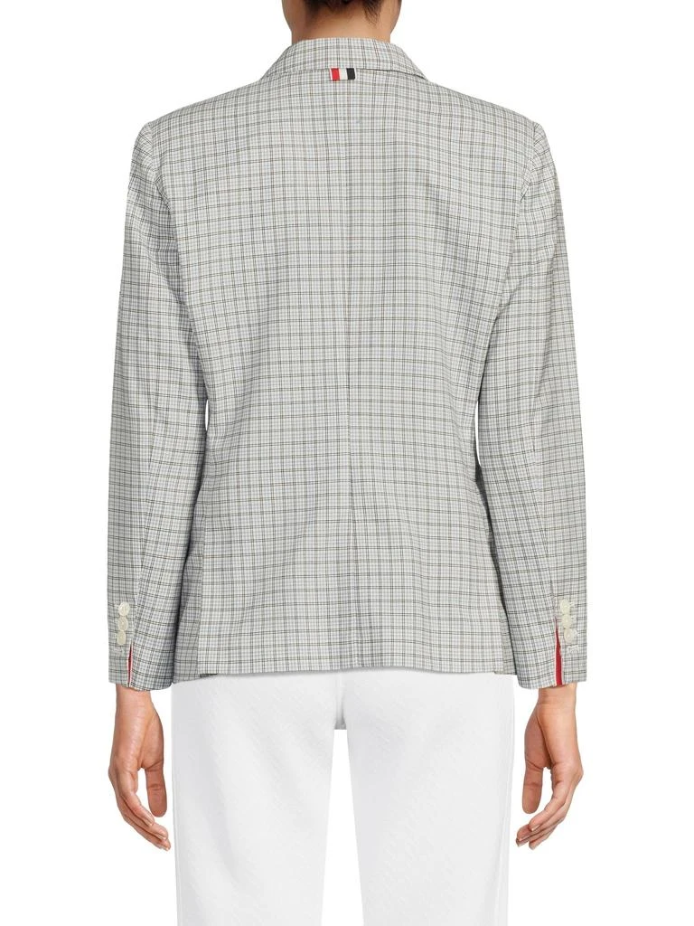 Thom Browne Grid Checked Wool Blazer 2