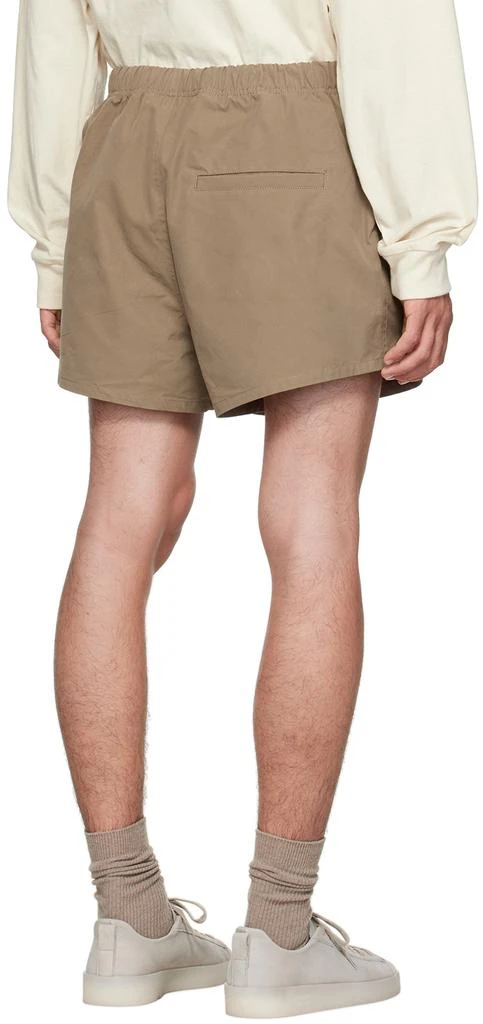 Essentials Brown Cotton Shorts 3