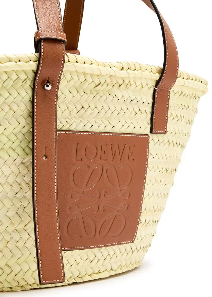 Loewe Medium sand raffia basket bag 3