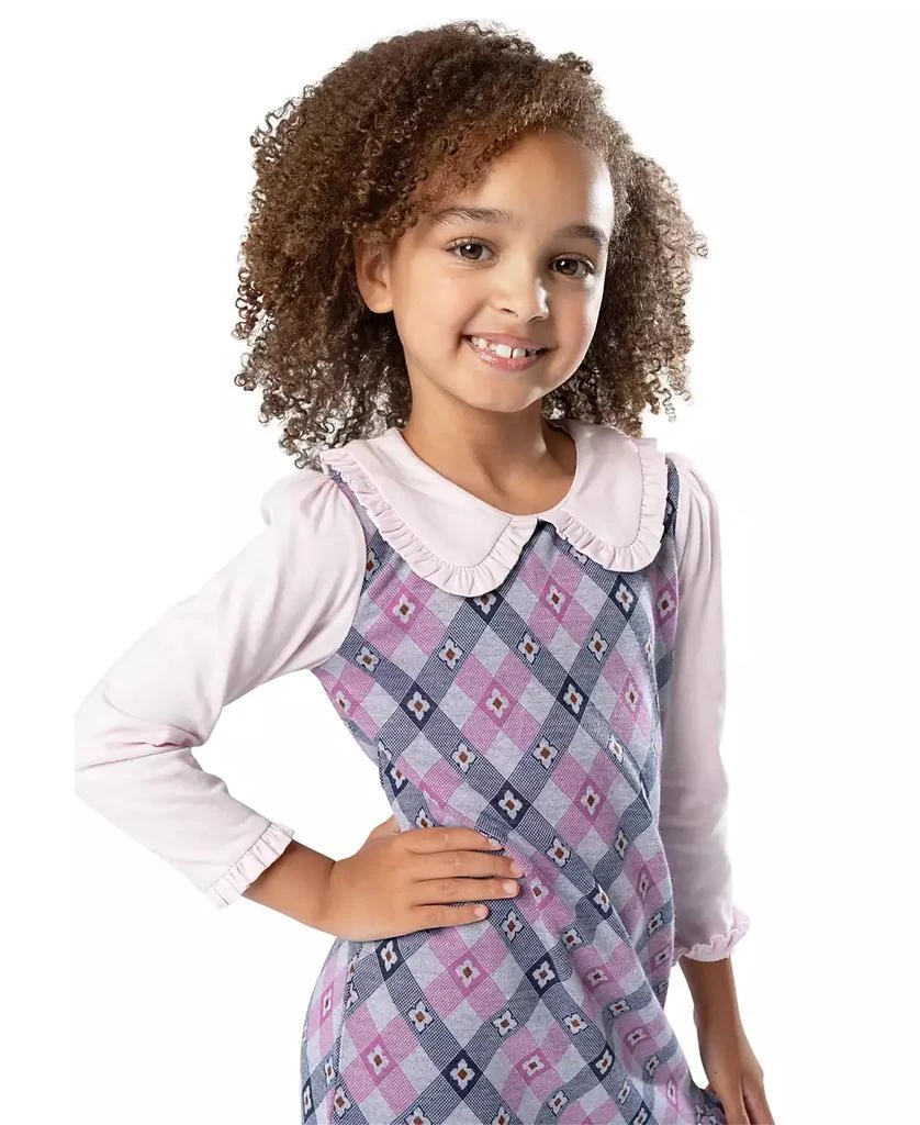 Rare Editions Toddler & Little Girls Argyle Print Jumper Dress 2