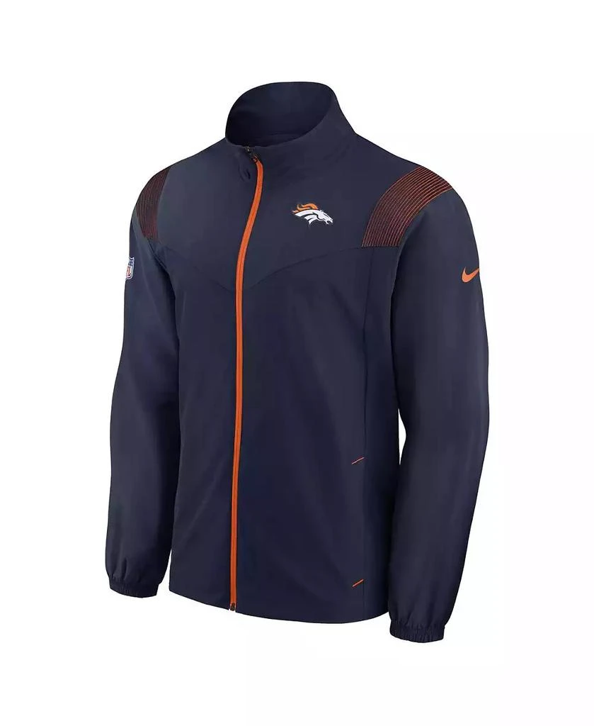 NIKE Men's Navy Denver Broncos Sideline Woven Logo Full-Zip Jacket 3