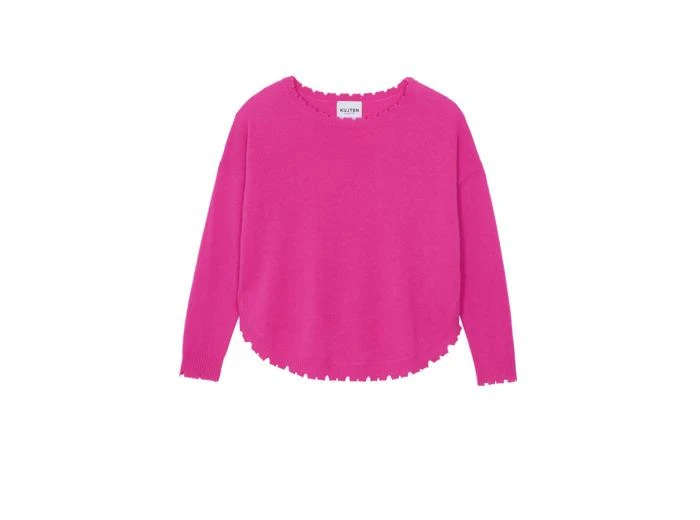 Kujten Pull Mela Pull cachemire col rond liquette, 2 fils 1