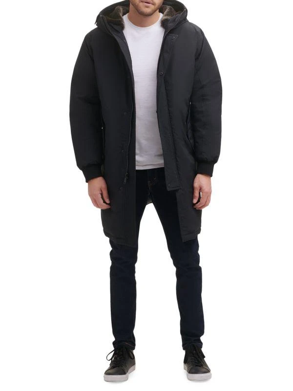 Cole Haan Heavy Tech Faux-Fur Hooded Parka 6