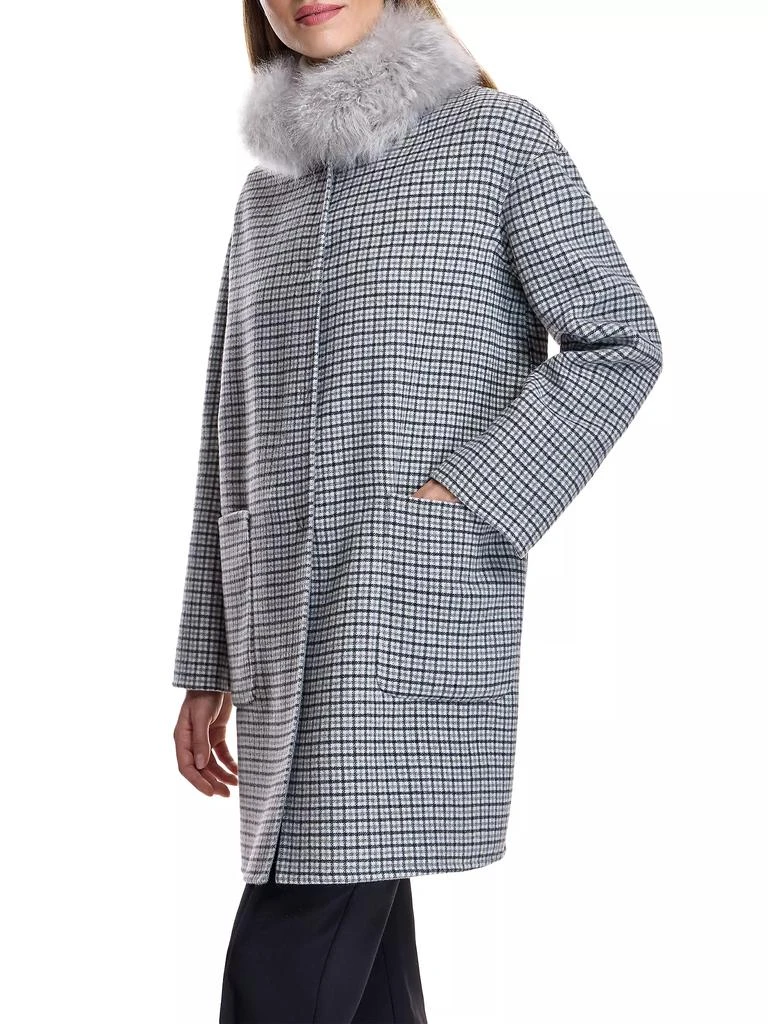 Maximilian Reversible Shearling-Collar Coat 4