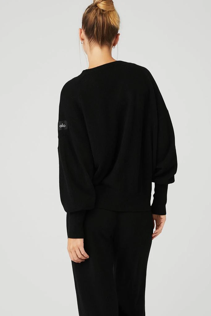 Alo Cashmere Jet Set Crew - Black 2