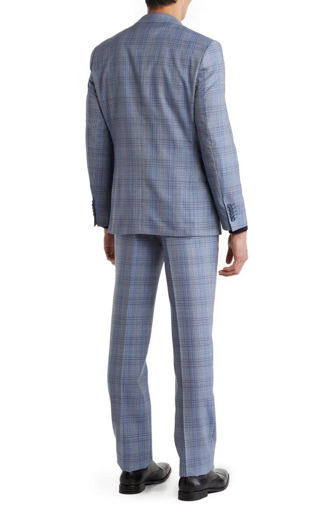 English Laundry Trim Fit Plaid Wool Blend Suit 2