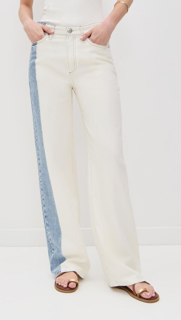 Rag & Bone Featherweight Logan Mid-Rise Wide Leg Jeans