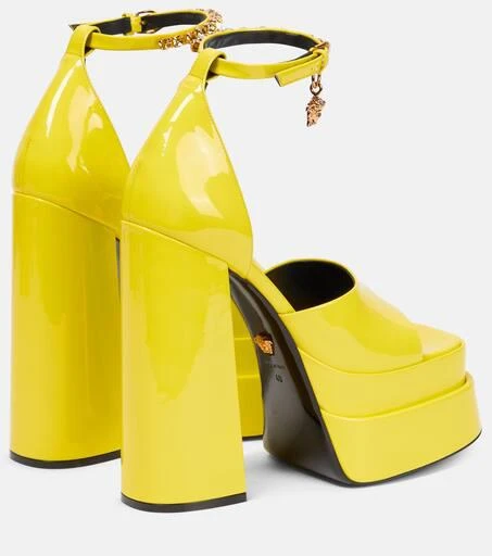 Versace Medusa Aevitas patent leather platform sandals 3