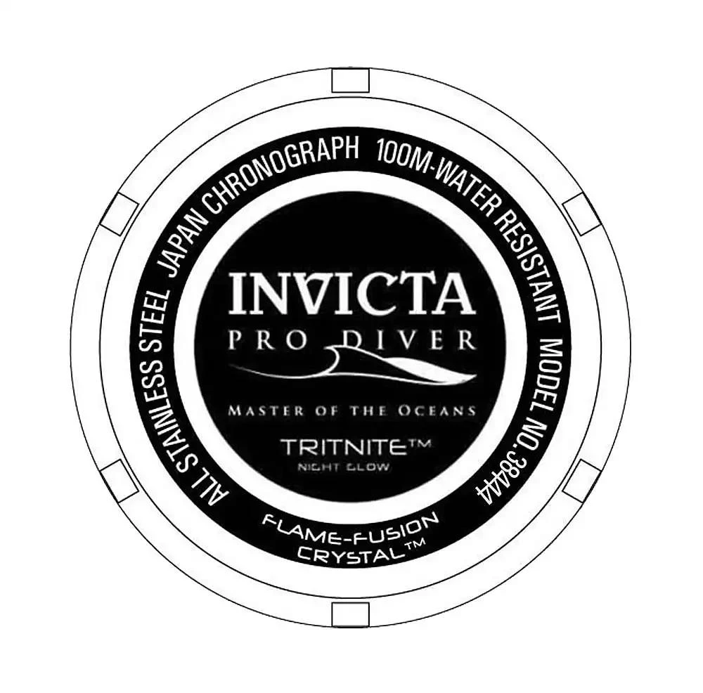 Invicta Men's 38444 Pro Diver Quartz Chronograph Blue Dial Watch 2