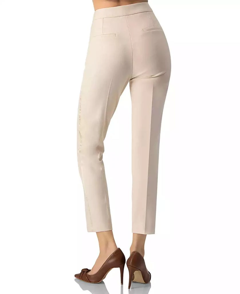 Ivonne Women
s Straight Cut Tailored Capri Trousers 2