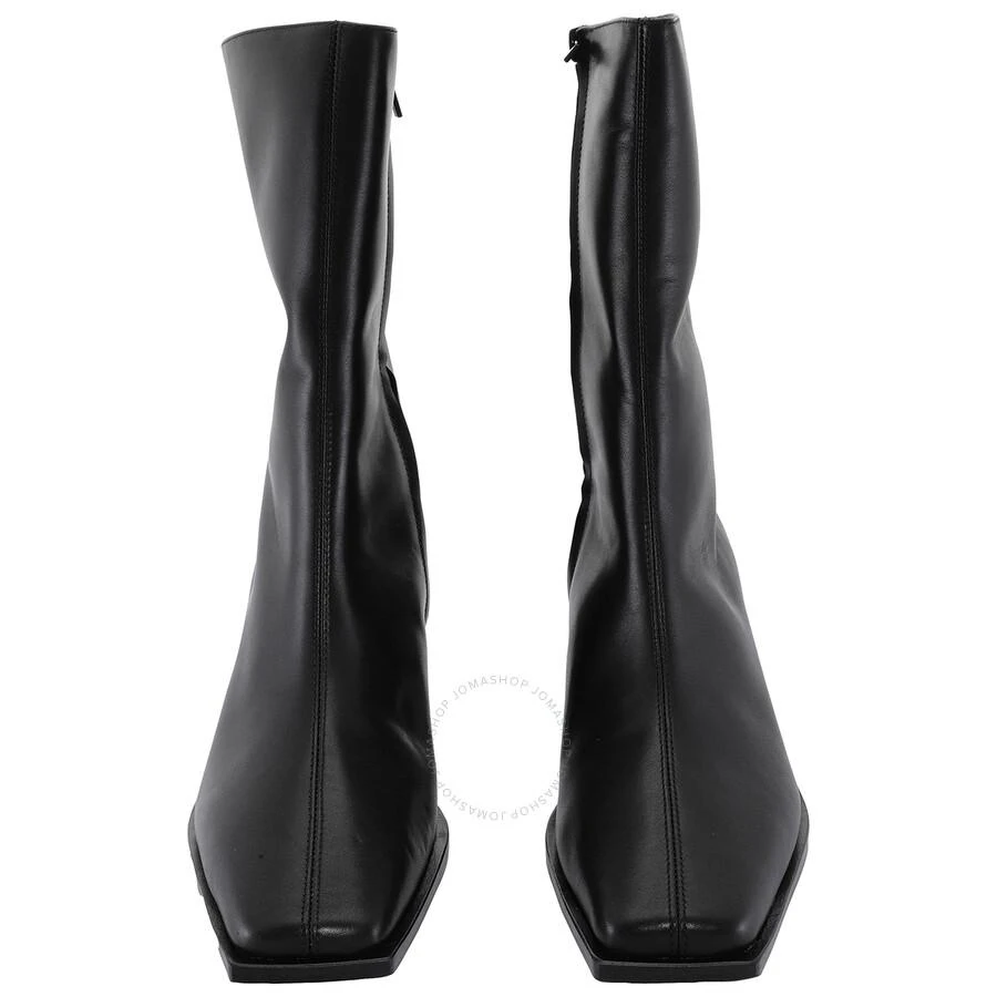 St Agni Block Heel Leather Border Boots 3