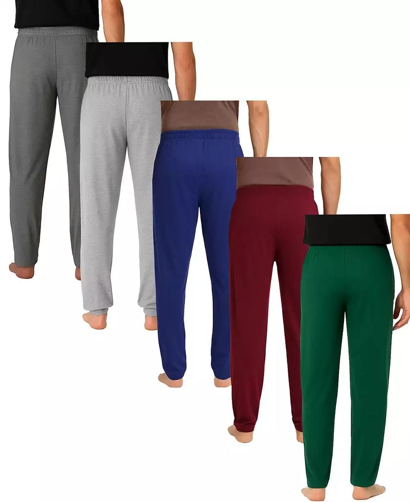 Galaxy By Harvic Men's 5-Pack Modern Fit Classic Lounge Pants 3