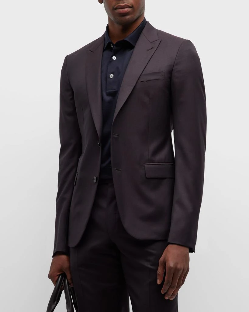 Zegna Men's Narrow Tonal Stripe Wool Suit 3