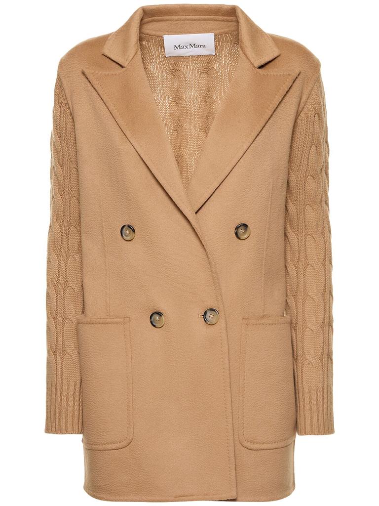 MAX MARA Dalida Cable Knit Wo & Cashmere Jacket