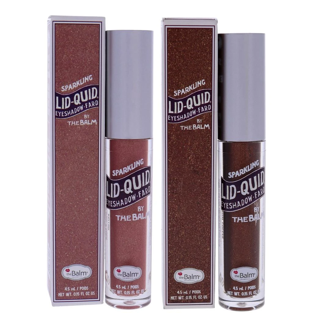the Balm Lid-Quid Sparkling Liquid Eyeshadow Kit by  for Women - 2 Pc Kit 0.15 oz Eye shadow - Irish Coffee, 0.15 oz Eye Shadow - Bellini