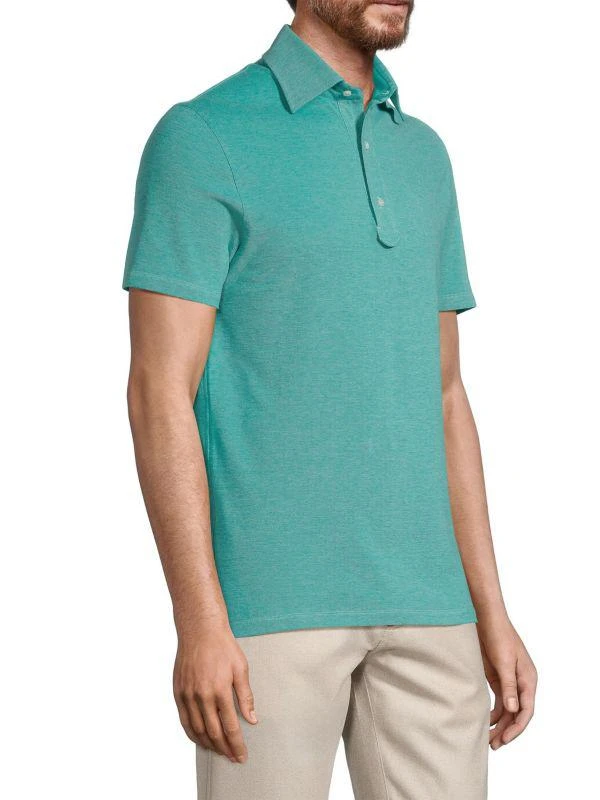 Isaia Slim-Fit Cotton Piqué Polo 3