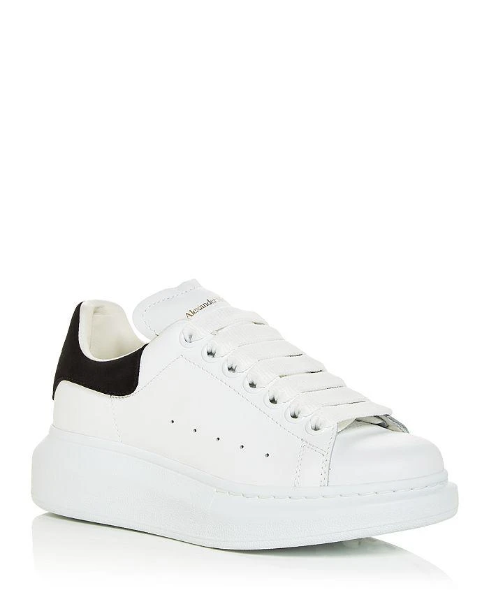 Alexander McQueen Women's Oversized Suede Heel Detail Sneakers 1