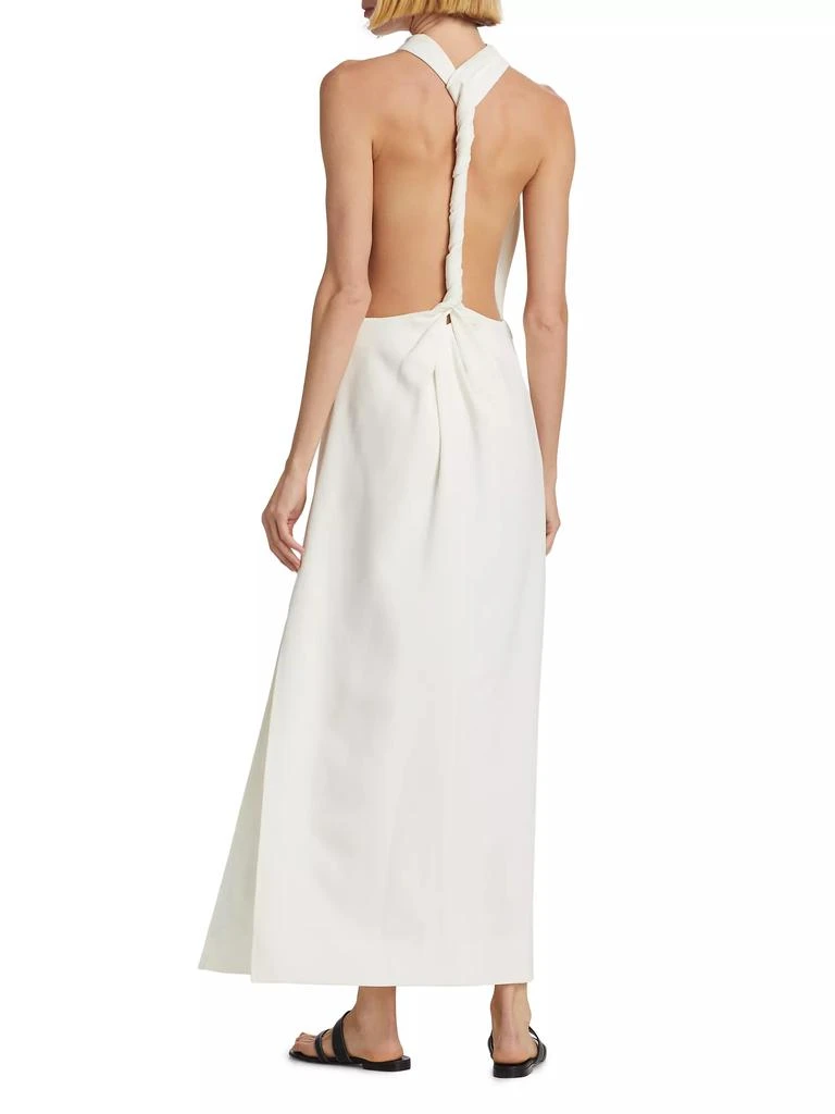 Proenza Schouler Selena Twist Back Crepe Dress 5