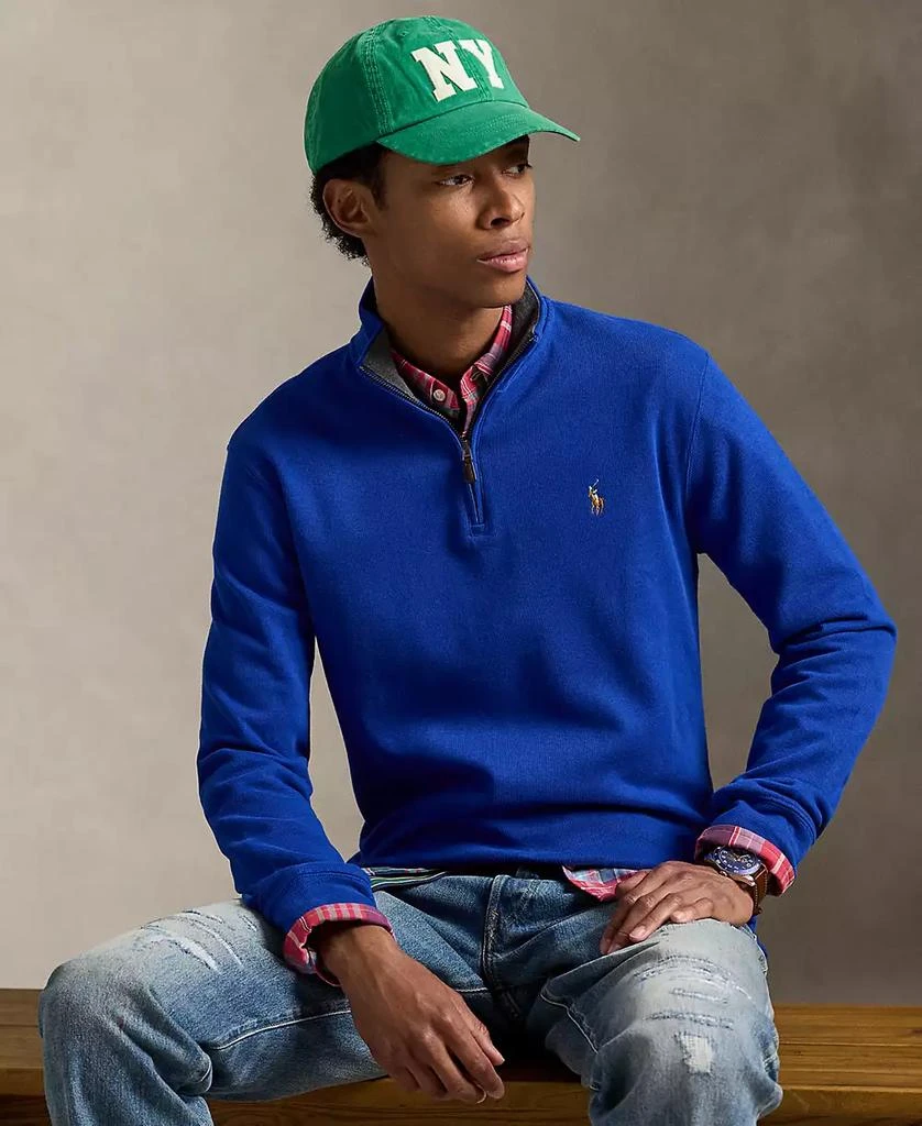 Ralph Lauren Men's Estate-Rib Cotton Quarter-Zip Pullover 1