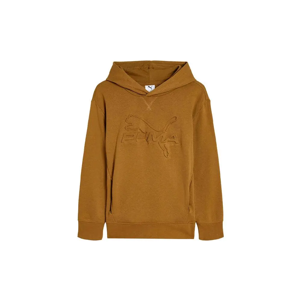 Puma Essentials Embossed Ctn Fleece Pullover Hoodie (Youth)