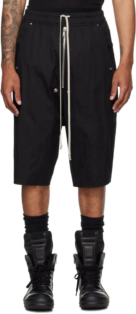 Rick Owens Black Concordians Bela Pods Shorts 1