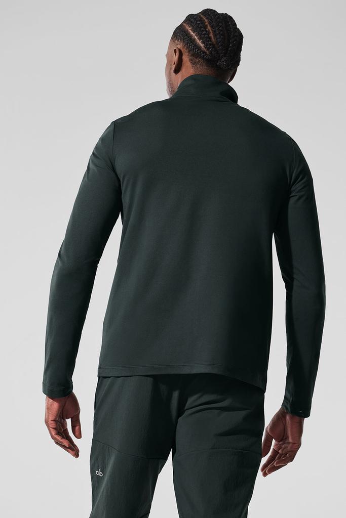 Alo Conquer 1/4 Zip Reform Long Sleeve - Charcoal Green - Outdoor