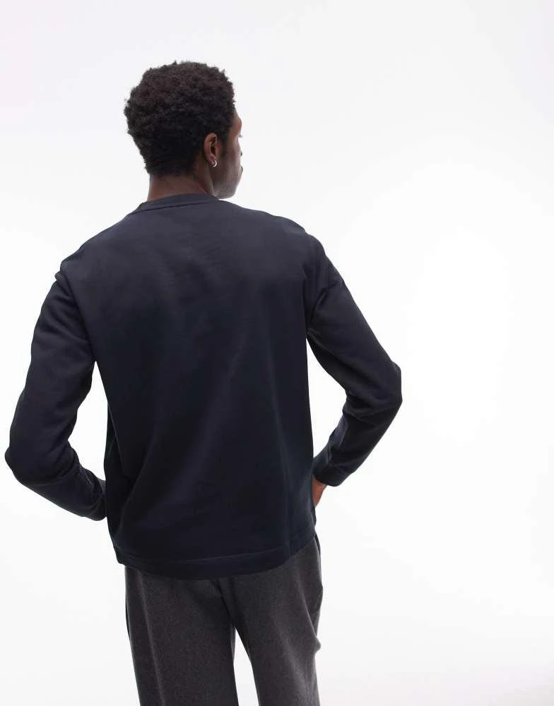 ARKET ARKET terry jersey sweatshirt with pocket in navy 4