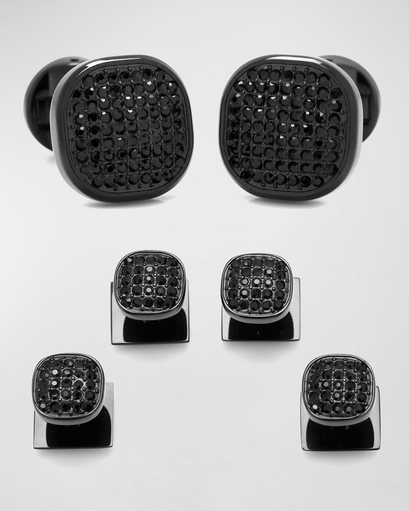 Cufflinks Inc. Pave Crystal Cuff Link Stud Set