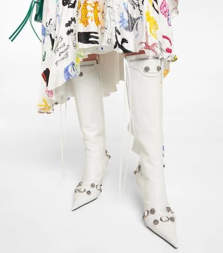 Balenciaga Cagole leather knee-high boots 4