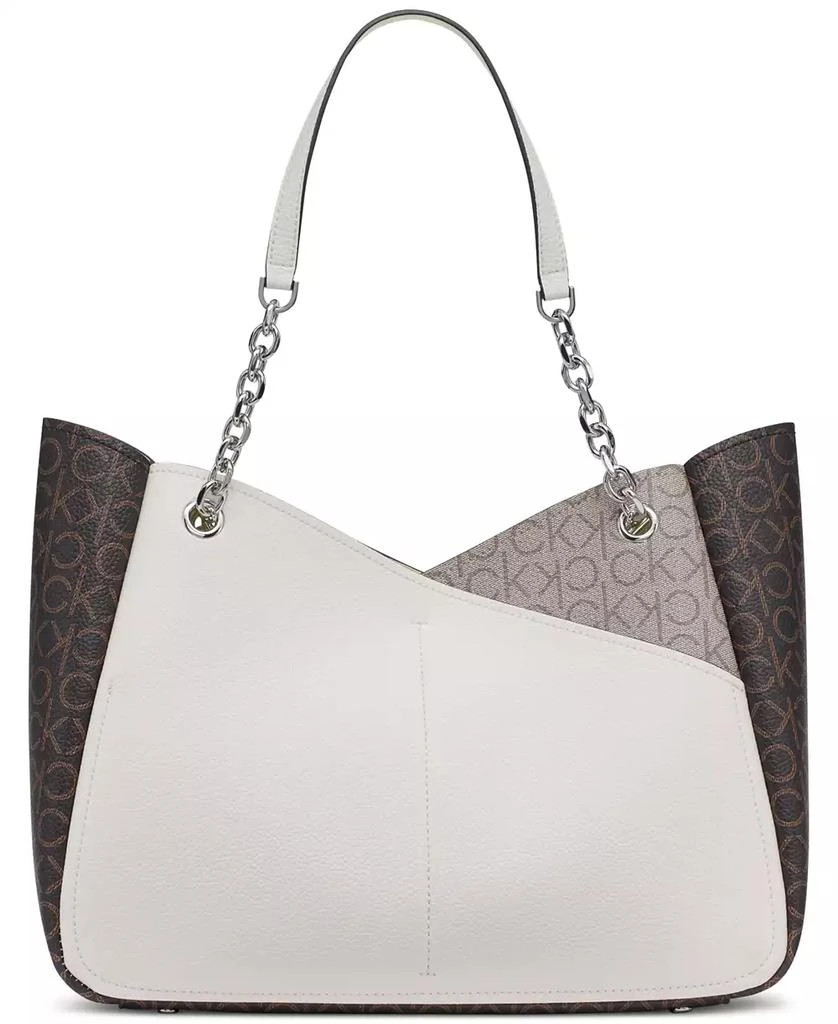 Calvin Klein Zoe Signature Chain Tote Bag 2
