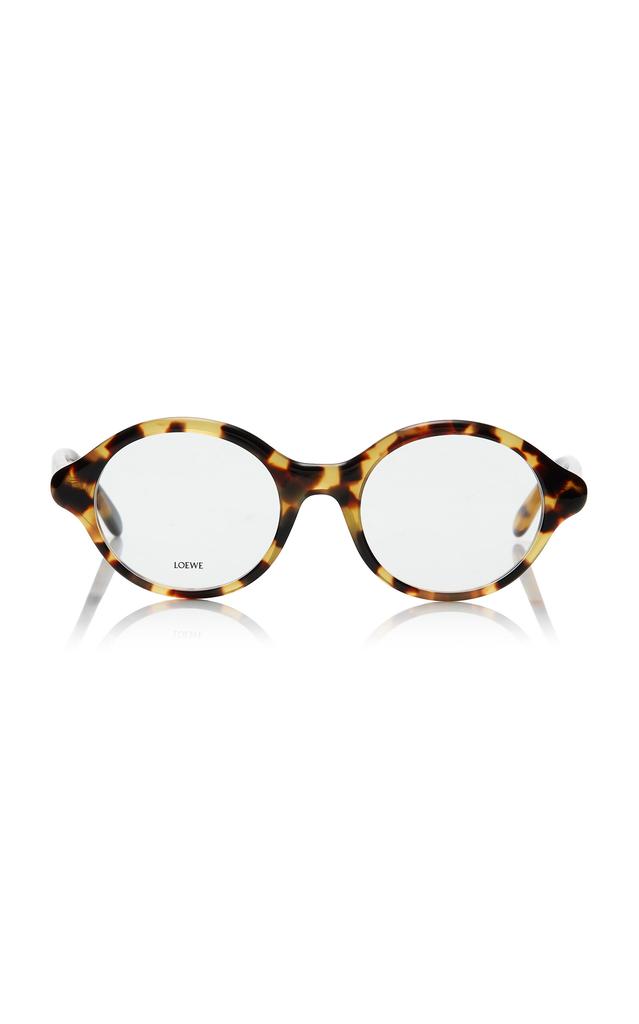 【LOEWE】Curvy round glasses Green Curvy oversized round-frame acetate sunglasses | LOEWE