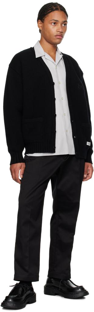 WACKO MARIA/COTTON KNIT CARDIGAN（BLACK） WACKO MARIA (ワコマリア) COTTON KNIT CARDIGAN ( TYPE-1 )(コットン