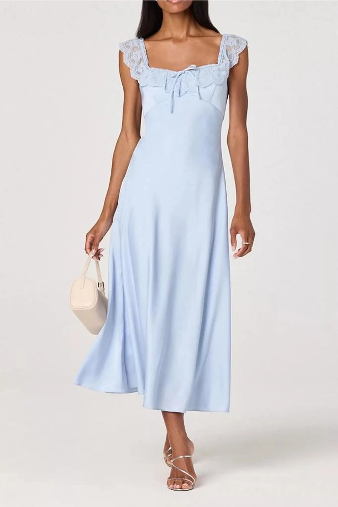 chinese dress ladies Emilia Eyelet V-Neck Tiered Midi Dress main image 0