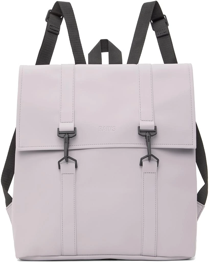 RAINS Purple MSN Mini Backpack 1