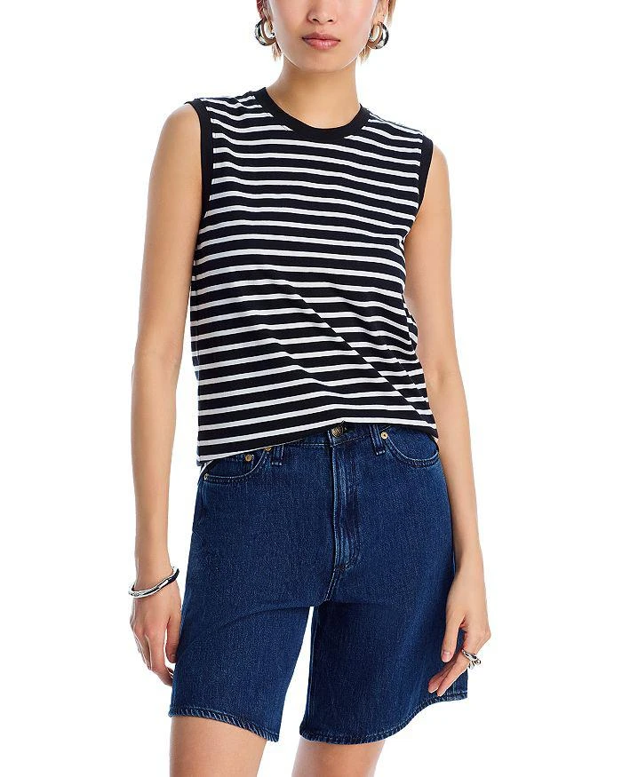 ATM Anthony Thomas Melillo Striped Sleeveless Jersey Top from Bloomingdale
s
