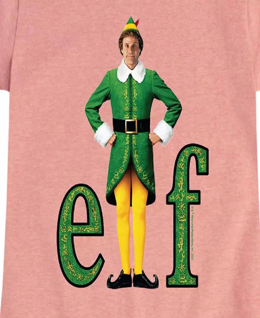 Elf Big Girls Holiday Elf Graphic Short Sleeve Tee 3