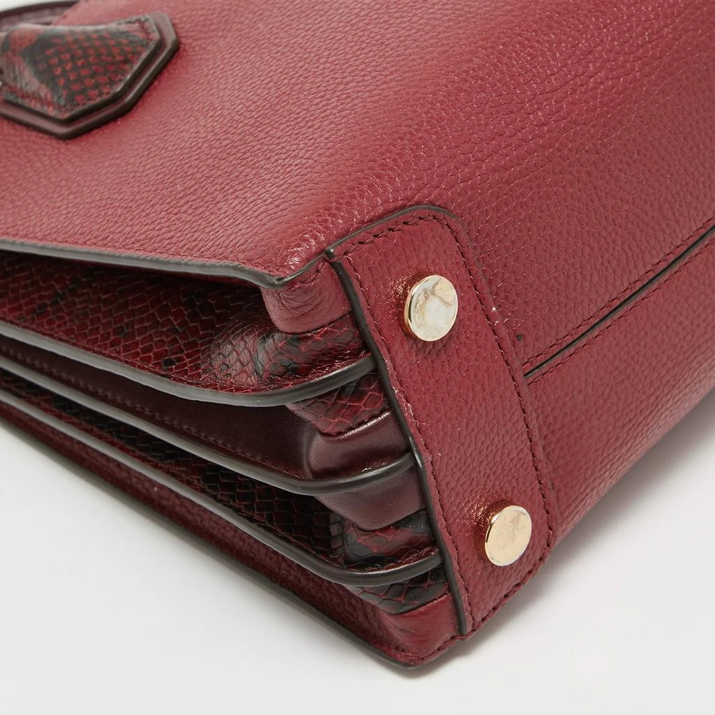 Michael Kors Michael Kors Red/Burgundy Leather Small Mercer Tote 16