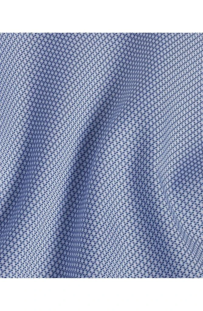 David Donahue Trim Fit Micro Print Dress Shirt 7