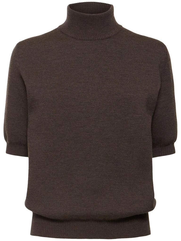Khaite Marco Heavy Wool Blend Knit Top 1