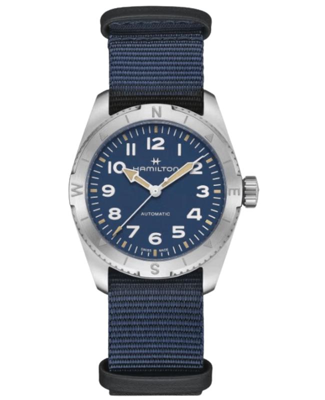 Hamilton Hamilton Khaki Field Expedition Auto 37 mm Blue Dial Fabric Strap Women's Watch H70225940