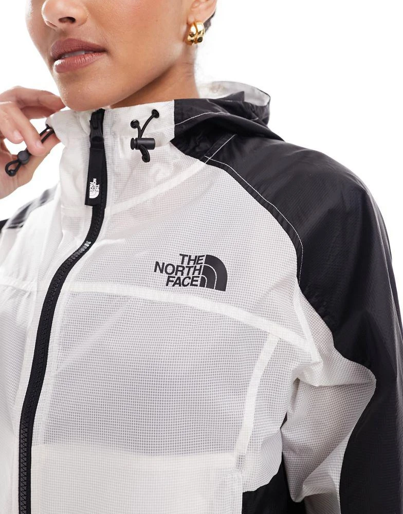 The North Face The North Face Himalia packable waterproof wind jacket in off white Exclusive at ASOS 3