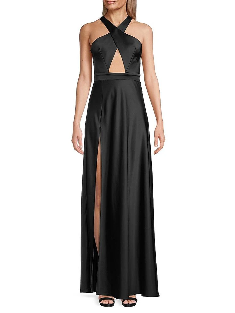 Katie May Asher Satin Cut-Out Gown 3