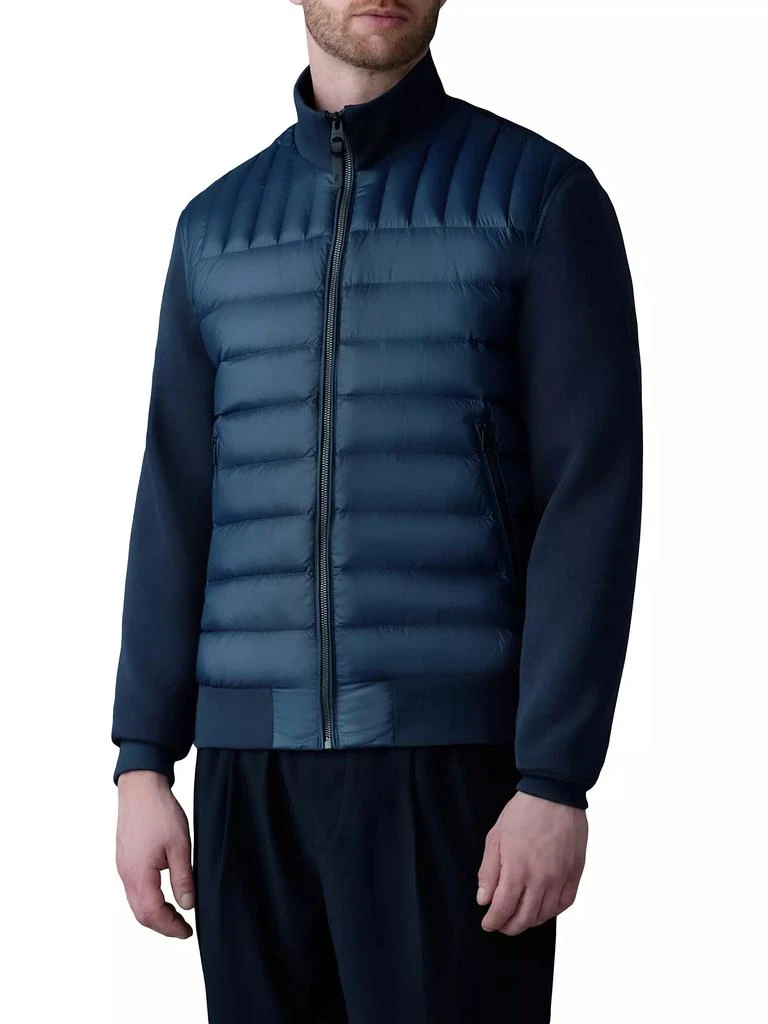 Mackage Collin Mixed-Media Bomber Jacket 3