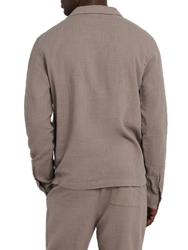 Onia ​Cotton-Linen Gauze Popover Shirt 2