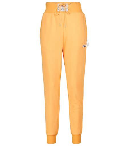 Adam Selman High-rise cotton-blend sweatpants